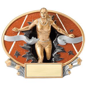Track - Female Xplosion Oval Resin Award