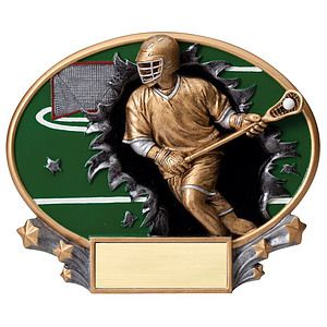 Lacrosse - Male Xplosion Oval Resin Award