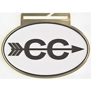 Cross Country Large Oval Running Medal with Ribbon