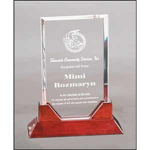 9 3/4" Prestige Rectangle Acrylic Award
