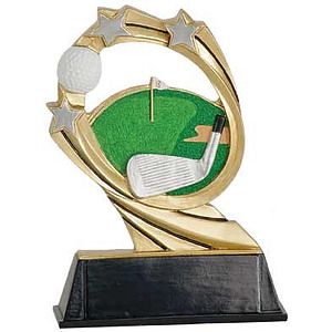 Golf Cosmic Resin Award 7"