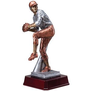Baseball Pitcher, Multi-Color Large Statuette