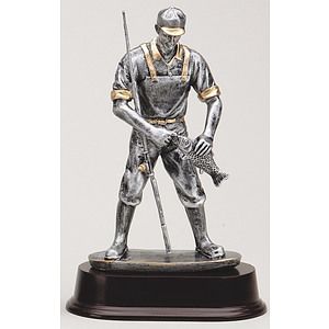 9" Tall Fisherman Figure Award