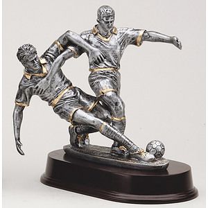 8" Tall Double Action Soccer Male Figure Award