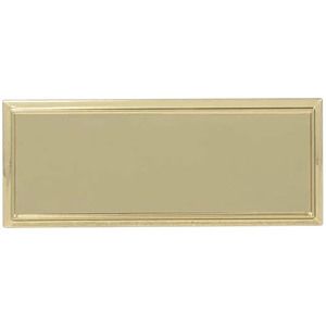 Gold Rectangular Name Badge Frame with Square Corners