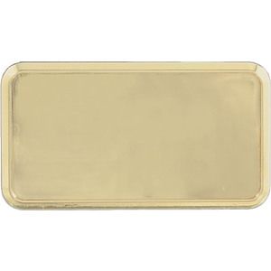 Gold Rectangular Name Badge Frame with Round Corners