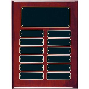 12 Plate Rosewood Piano Finish Perpetual Plaques