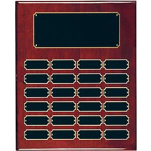 24 Plate Rosewood Piano Finish Perpetual Plaques