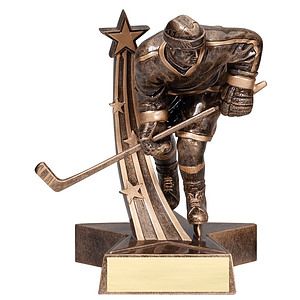 6 1/2" Tall Hockey Male Superstar Resin Award