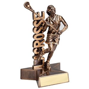 6 1/2" Tall Lacrosse Female Superstar Resin Award