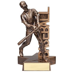 8 1/2" Tall Baseball Billboard Resin Award