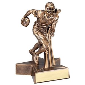 8 1/2" Tall Football Superstar Resin Award