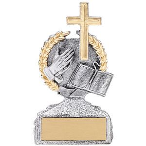 Religion Pewter & Gold Sculpture Award