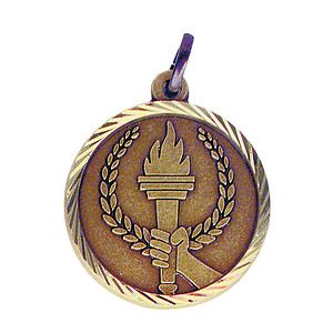 Torch Sunray Medal, 1 1/4"