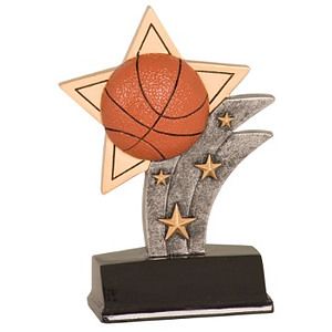 5 1/2" Basketball Sport Star Resin Award