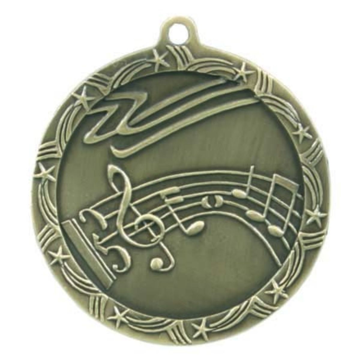 Music Shooting Star Medal, 2 1/2"