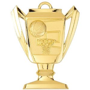 Basketball Trophy Medal, 2 3/4" Tall