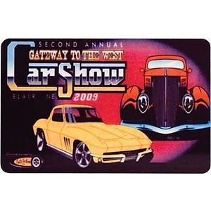 2-1/8" x 3-3/8" Full Color Aluminum Gloss Name Badge