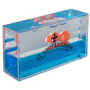 Mini Clownfish Liquid Wave Paperweight