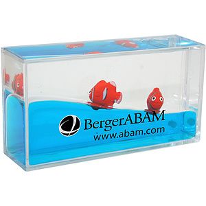 Mini Clownfish Liquid Wave Paperweight