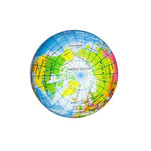 Printed Globe PU Ball 3”