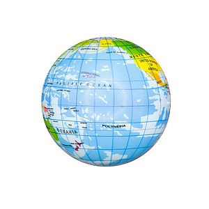 Printed Globe PU Ball 3”