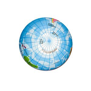 Printed Globe PU Ball 3”