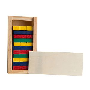 Multi-Colored Block Wooden Tower Puzzle