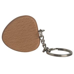 Heart Wooden Keyring