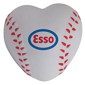 Heart Shaped Baseball Stress Reliever