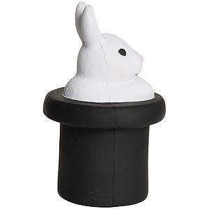 Magic White Rabbit in Top Hat Stress Reliever