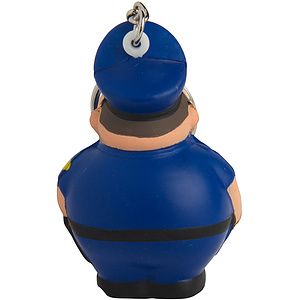 Policeman Bert Stress Reliever Keyring