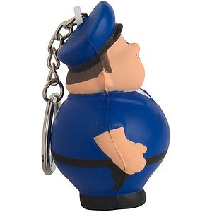 Policeman Bert Stress Reliever Keyring