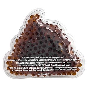 Poo Emoji Gel Beads Hot/Cold Pack