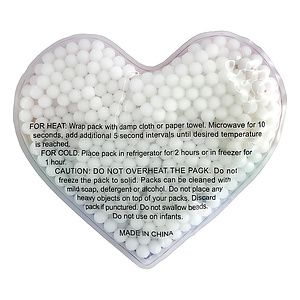 Heart Rainbow Gel Beads Hot/Cold Pack