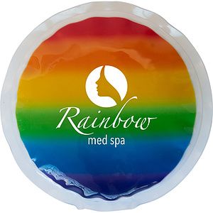 Circle Rainbow Gel Beads Hot/Cold Pack