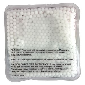 Square Rainbow Gel Beads Hot/Cold Pack