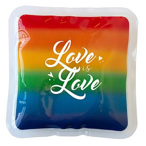 Square Rainbow Gel Beads Hot/Cold Pack