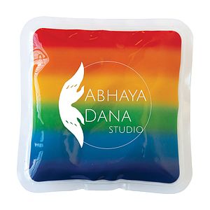 Square Rainbow Gel Beads Hot/Cold Pack