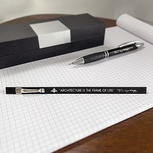 Executive GIFT SET w/ Engineer Pocket Scale and durable ABS plastic 5-in-1 work pen