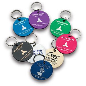 Large Round Aluminum Key Tag