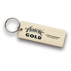 Breast Cancer Awareness Large Aluminum Rectangular Key Tag