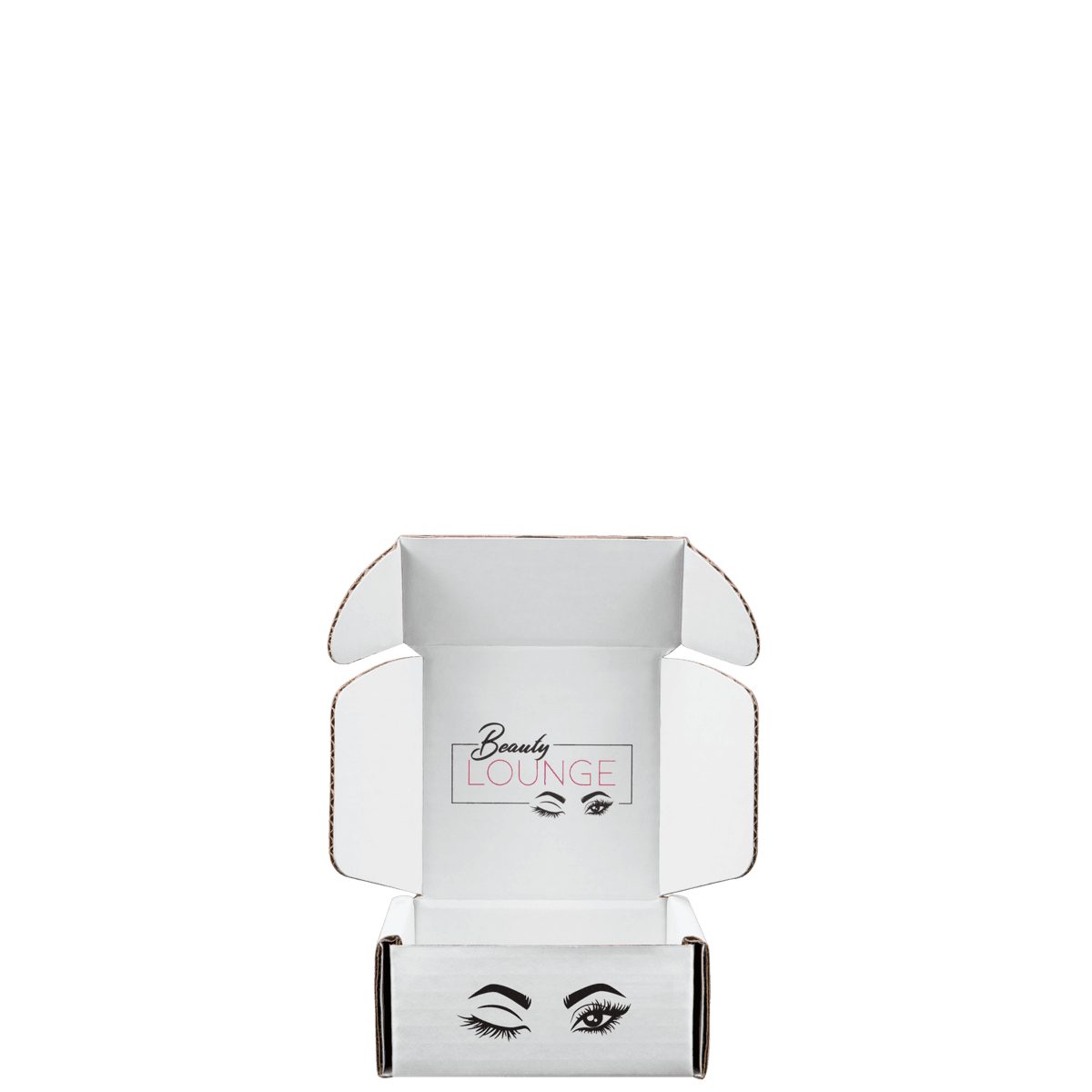 Mailing Box, B-Flute4" x 4" x 2" - White - A - 032 sq in