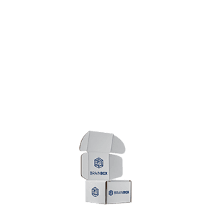 Mailing Box, B-Flute4" x 4" x 3" - White - A - 048 sq in