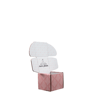 Mailing Box, B-Flute4" x 4" x 4" - White - B - 064 sq in