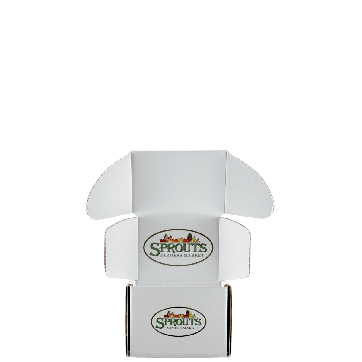 Mailing Box, B-Flute5" x 4" x 4" - White - B - 080 sq in
