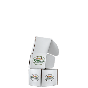 Mailing Box, B-Flute5" x 4" x 4" - White - B - 080 sq in