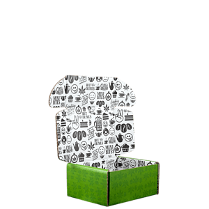 Mailing Box, B-Flute6" x 5" x 3" - White - B - 108 sq in