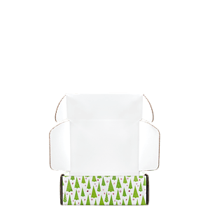 Mailing Box, B-Flute8" x 6" x 3" - White - C - 144 sq in