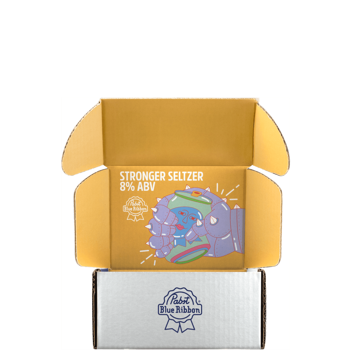 Mailing Box, B-Flute8" x 6" x 4" - White - C - 192 sq in
